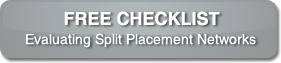 image of button for free checklist to evaluate split placement networks