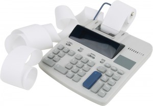 image of calculator used in a recruitment agency