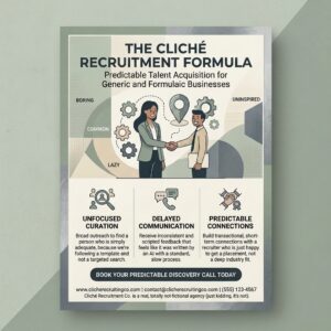AI Slop parody of a recruitment flyer